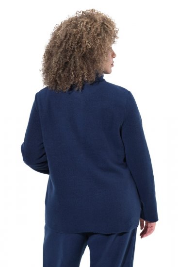 Ulla Popken 854200 Μπουφάν fleece Σκούρο μπλε - Μπουφάν - Γυναικεία μπουφάν μεγάλα μεγέθη