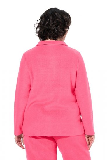 Ulla Popken 854200 Μπουφάν fleece Ροζ - Μπουφάν - Γυναικεία μπουφάν μεγάλα μεγέθη