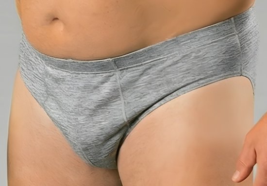 20 Nodi 934 Stretch Cotton Briefs Grey - σλιπ - Ανδρικά σλιπ μεγάλο μέγεθος