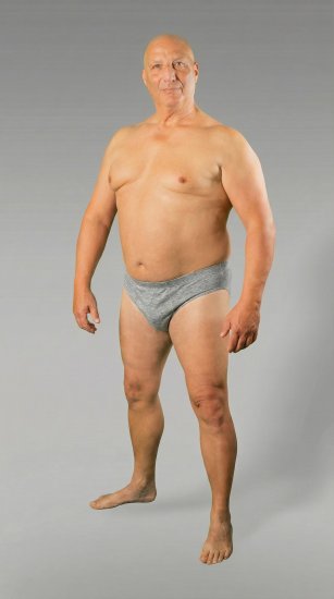 20 Nodi 934 Stretch Cotton Briefs Grey - σλιπ - Ανδρικά σλιπ μεγάλο μέγεθος