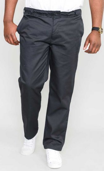 D555 Basilio Pants with elasticated waist Black - Τζιν και παντελόνια - Aνδρικα τζιν παντελόνια μεγάλα μεγέθη