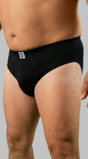 20 Nodi 974 Stretch Cotton Briefs with Internal Elastic Band and Low Rise Black - Εσώρουχα/Μαγιό - Aνδρικά Εσώρουχα μεγάλα μεγέθη