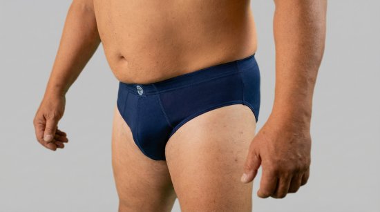 20 Nodi 974 Stretch Cotton Briefs with Internal Elastic Band and Low Rise Navy - Εσώρουχα/Μαγιό - Aνδρικά Εσώρουχα μεγάλα μεγέθη