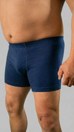 20 Nodi 978 Stretch Cotton Boxer with Internal Elastic Band Navy - Μποξεράκια - μποξερακια ανδρικά μεγάλα μεγέθη