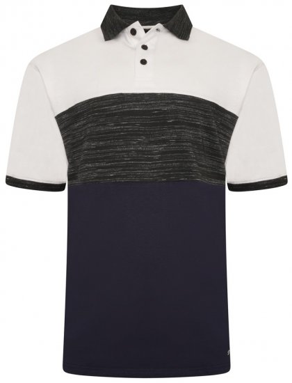 Kam Jeans 5484 Cut & Saw Inject Polo Shirt Charcoal - Πόλο μπλουζάκια - Aνδρικά μπλουζακια πολο μεγάλα μεγέθη