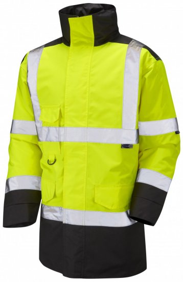 Leo Tawstock Warm Quilted Anorak Hi-Vis Yellow/Black - Ρούχα εργασίας - Aνδρικά ρούχα εργασίας μεγάλα μεγέθη