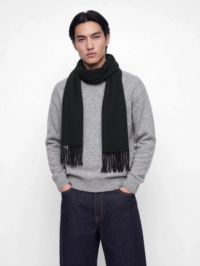 Jack & Jones Kelowna Κασκόλ Μαύρο - Κασκόλ - 