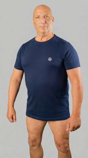 20 Nodi Mezzogiorno Sports T-Shirt Navy - Μακό μπλουζάκια - Aνδρικά μπλουζεσ μεγάλα μεγέθη