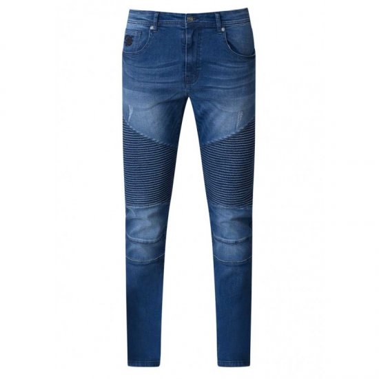 D555 Abrams Biker Style Jeans - Τζιν και παντελόνια - Aνδρικα τζιν παντελόνια μεγάλα μεγέθη