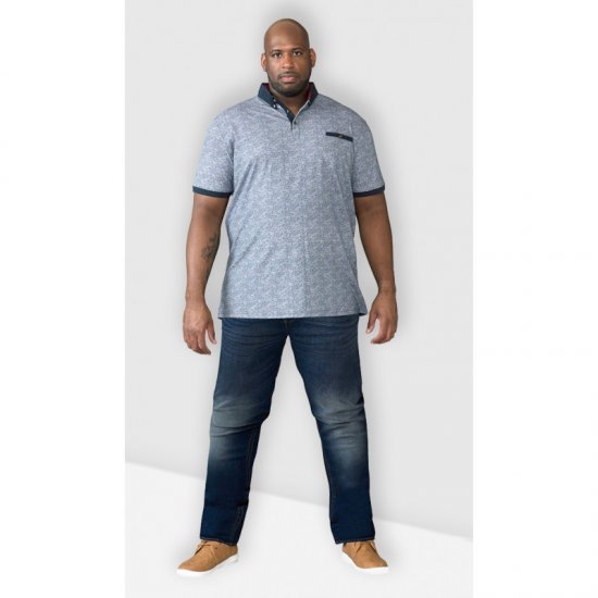 D555 Ambrose Tapered Fit Stretch Jeans Dark Blue TALL SIZES - ΑΝΔΡΙΚΑ ΡΟΥΧΑ MT-6XLT - Μεγέθη TALL