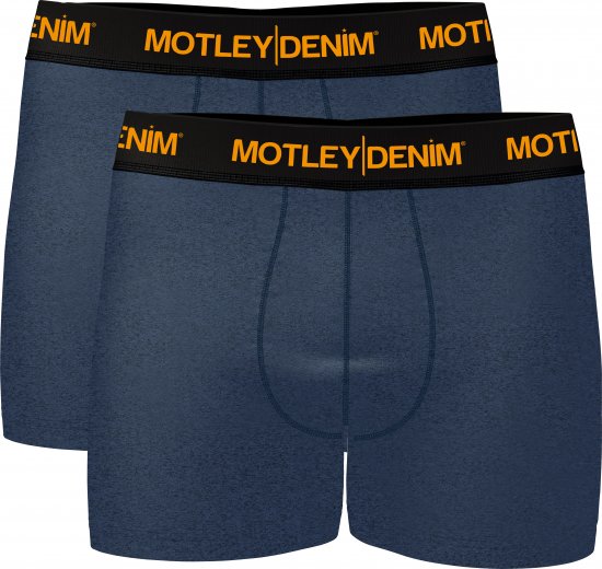 Motley Denim Amsterdam Boxershorts Dark Indigo 2-pack - Εσώρουχα/Μαγιό - Aνδρικά Εσώρουχα μεγάλα μεγέθη
