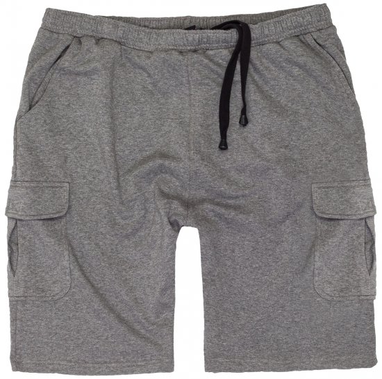 Adamo Athen Sweatshorts with Cargo pocket Grey - Αθλητικές φόρμες/σορτσάκια - Αθλητικές Φόρμες ανδρικεσ μεγάλα μεγέθη