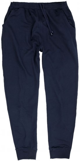 Adamo Athen Sweatpants with Cuffs Navy - Αθλητικές φόρμες/σορτσάκια - Αθλητικές Φόρμες ανδρικεσ μεγάλα μεγέθη