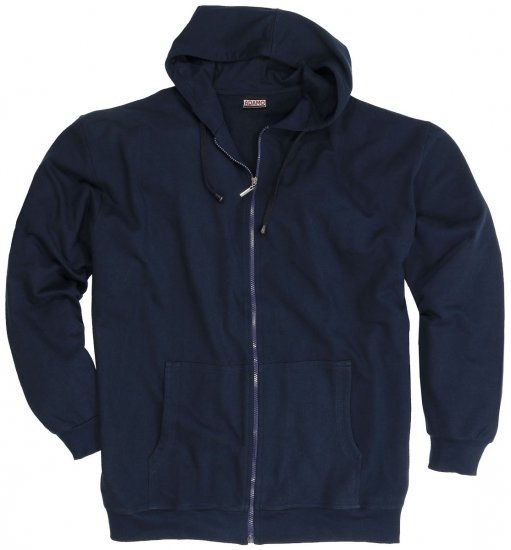 Adamo Athen Hoodie with Zipper Navy - φούτερ/Φούτερ με κουκούλα - φούτερ/Φούτερ με κουκούλα ανδρικά μεγάλα μεγέθη 