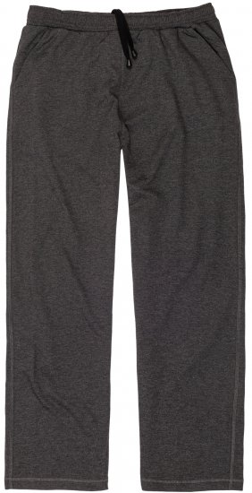 Adamo Athen Sweatpants with Open Hem Charcoal - Αθλητικές φόρμες/σορτσάκια - Αθλητικές Φόρμες ανδρικεσ μεγάλα μεγέθη