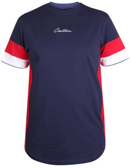 D555 Baker T-shirt Navy - Μακό μπλουζάκια - Aνδρικά μπλουζεσ μεγάλα μεγέθη