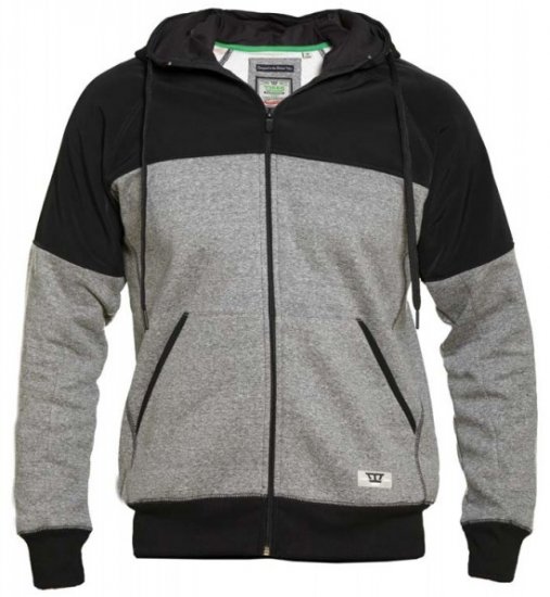 D555 Banbury Hoodie Black - φούτερ/Φούτερ με κουκούλα - φούτερ/Φούτερ με κουκούλα ανδρικά μεγάλα μεγέθη 