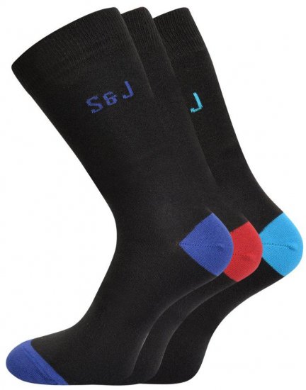 Smith & Jones Blear 3-pack Socks (46-49) - Εσώρουχα/Μαγιό - Aνδρικά Εσώρουχα μεγάλα μεγέθη