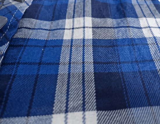 Kam Jeans 6369 Checked Short Sleeve Shirt Blue - Πουκάμισα - Aνδρικά πουκαμισα μεγαλα μεγάλα μεγέθη
