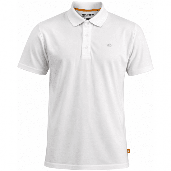 Motley Denim Bratislava Polo White - Πόλο μπλουζάκια - Aνδρικά μπλουζακια πολο μεγάλα μεγέθη