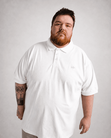 Motley Denim Bratislava Polo White - Πόλο μπλουζάκια - Aνδρικά μπλουζακια πολο μεγάλα μεγέθη