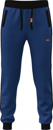 Motley Denim Bremen Sweatpants Royal Blue/Black - Αθλητικές φόρμες/σορτσάκια - Αθλητικές Φόρμες ανδρικεσ μεγάλα μεγέθη