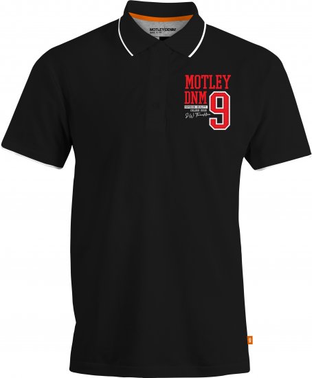 Motley Denim Brighton Polo Black - Πόλο μπλουζάκια - Aνδρικά μπλουζακια πολο μεγάλα μεγέθη