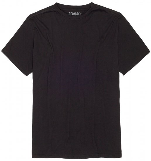Adamo Bud Regular fit Heavy weight T-shirt Black - Μακό μπλουζάκια - Aνδρικά μπλουζεσ μεγάλα μεγέθη