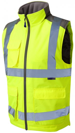 Leo Torrington Bodywarmer Yellow - Ρούχα εργασίας - Aνδρικά ρούχα εργασίας μεγάλα μεγέθη
