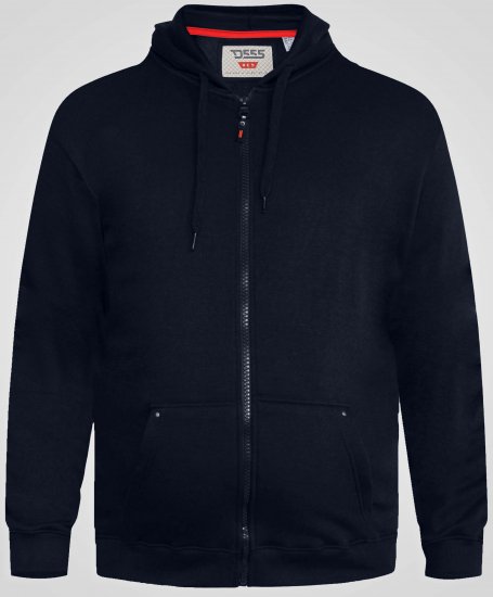 D555 Cantor Hoodie Navy - φούτερ/Φούτερ με κουκούλα - φούτερ/Φούτερ με κουκούλα ανδρικά μεγάλα μεγέθη 