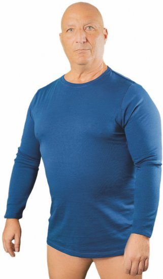20 Nodi Carbino Sports T-Shirt Long Sleeve Blue - Ρούχα προπόνησης - Ρούχα προπόνησης μεγάλου μεγέθους για άνδρες