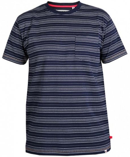 D555 Caspian T-shirt Navy - Μακό μπλουζάκια - Aνδρικά μπλουζεσ μεγάλα μεγέθη