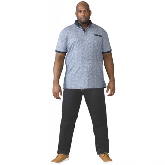 D555 Cedric Tapered Fit Stretch Jeans Indigo TALL SIZES - ΑΝΔΡΙΚΑ ΡΟΥΧΑ MT-6XLT - Μεγέθη TALL