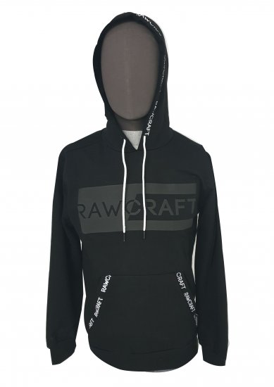 Rawcraft Cregan Hoodie Black - φούτερ/Φούτερ με κουκούλα - φούτερ/Φούτερ με κουκούλα ανδρικά μεγάλα μεγέθη 