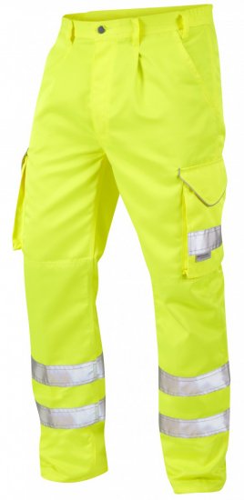 Leo Bideford Cargo Pants Hi-Vis Yellow - Ρούχα εργασίας - Aνδρικά ρούχα εργασίας μεγάλα μεγέθη
