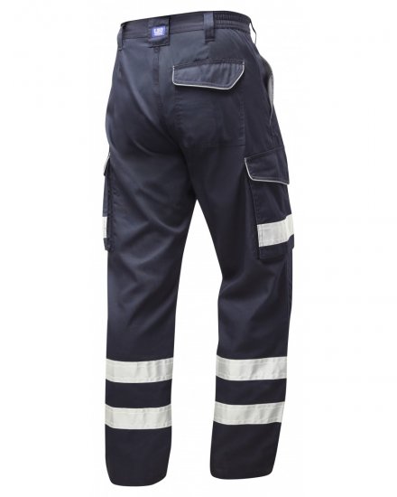 Leo Ilfracombe Cargo Pants Navy - Ρούχα εργασίας - Aνδρικά ρούχα εργασίας μεγάλα μεγέθη