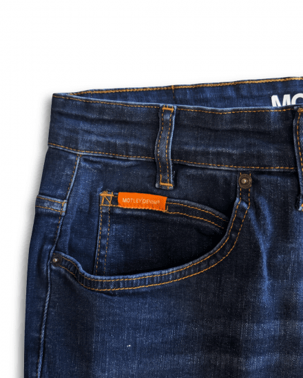 Motley Denim Soho 5-Pocket Jeans Dark Wash - Τζιν και παντελόνια - Aνδρικα τζιν παντελόνια μεγάλα μεγέθη