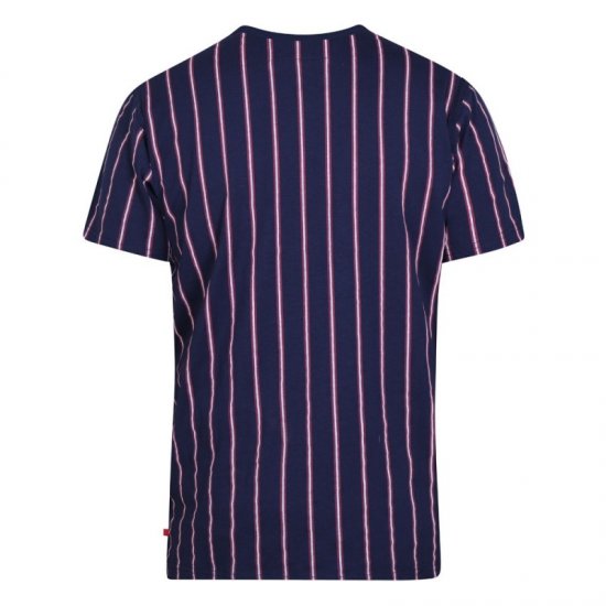 D555 Davis T-shirt Navy - Μακό μπλουζάκια - Aνδρικά μπλουζεσ μεγάλα μεγέθη