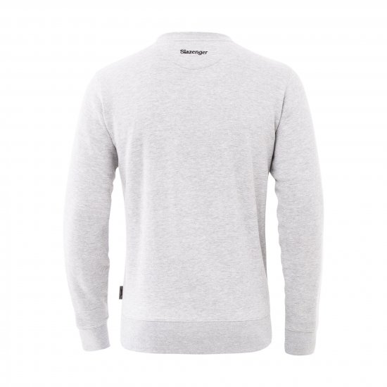 Slazenger Dean Sweatshirt Grey - φούτερ/Φούτερ με κουκούλα - φούτερ/Φούτερ με κουκούλα ανδρικά μεγάλα μεγέθη 