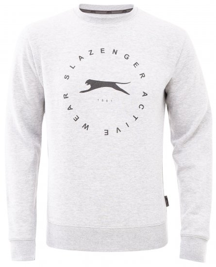 Slazenger Dean Sweatshirt Grey - φούτερ/Φούτερ με κουκούλα - φούτερ/Φούτερ με κουκούλα ανδρικά μεγάλα μεγέθη 
