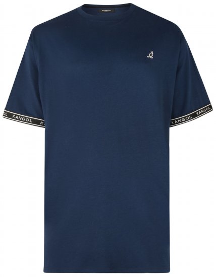 Kangol Descend T-shirt Navy - Μακό μπλουζάκια - Aνδρικά μπλουζεσ μεγάλα μεγέθη