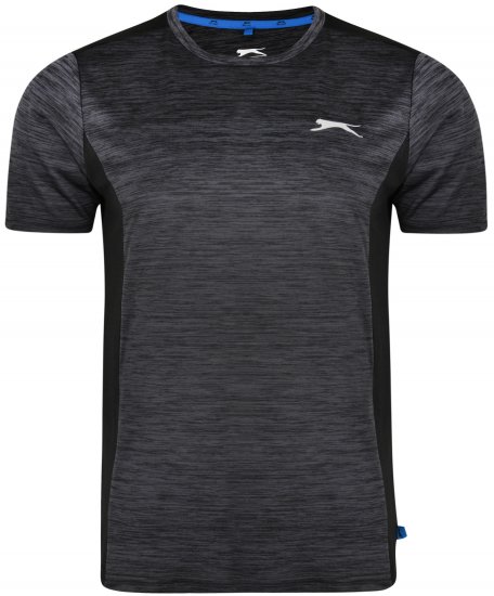 Slazenger Drew T-shirt Black - Μακό μπλουζάκια - Aνδρικά μπλουζεσ μεγάλα μεγέθη