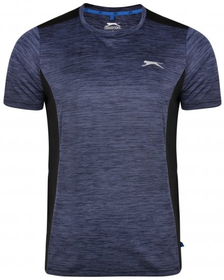 Slazenger Drew T-shirt Navy - Μακό μπλουζάκια - Aνδρικά μπλουζεσ μεγάλα μεγέθη