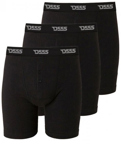 D555 Driver Boxershorts 3-pack Black - Εσώρουχα/Μαγιό - Aνδρικά Εσώρουχα μεγάλα μεγέθη