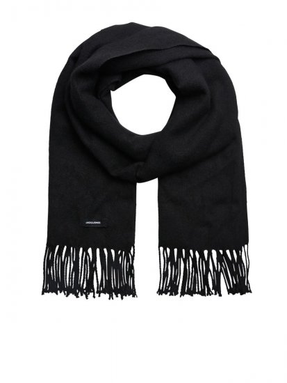 Jack & Jones Solid Κασκόλ Μαύρο - Κασκόλ - 
