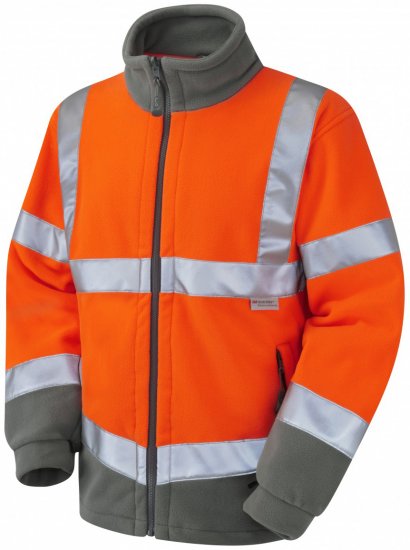 Leo Hartland Fleece Jacket Orange - Ρούχα εργασίας - Aνδρικά ρούχα εργασίας μεγάλα μεγέθη
