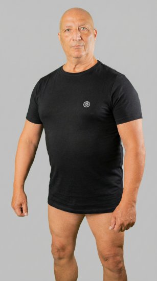 20 Nodi Mezzogiorno Sports T-Shirt Black - Μακό μπλουζάκια - Aνδρικά μπλουζεσ μεγάλα μεγέθη