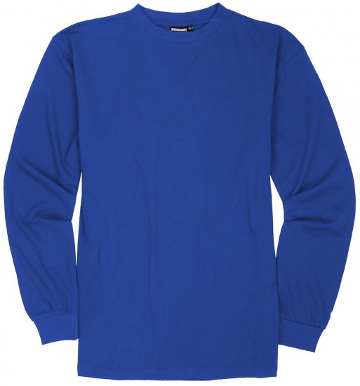 Adamo Floyd Comfort fit Long sleeve T-shirt Royal Blue - Μακό μπλουζάκια - Aνδρικά μπλουζεσ μεγάλα μεγέθη