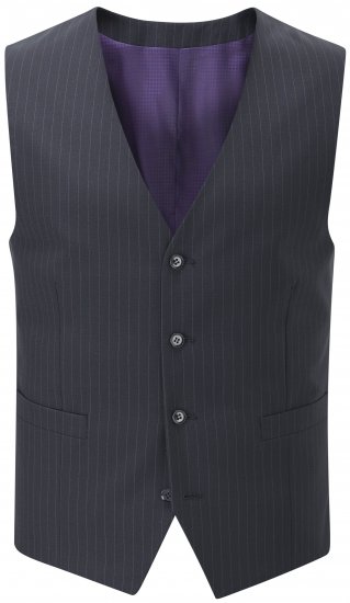 Skopes Darwin Waistcoat Black stripe - Κουστούμια - κοστουμια ανδρικά μεγάλα μεγέθη