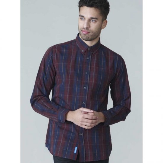 D555 Grady Long Sleeve Check Shirt - Πουκάμισα - Aνδρικά πουκαμισα μεγαλα μεγάλα μεγέθη